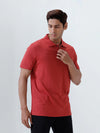 Men's Tencel Modal Fibers with Micro technology Polo Heather Red