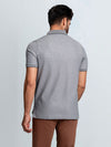 Men's Cotton Rich Pique Polo Heather Grey