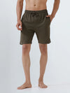 Men's Combed Cotton Expert Shorts Olive Green