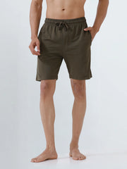 Men's Combed Cotton Expert Shorts Olive Green