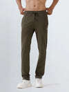 Men's Cotton Rich Slim Fit Track Olive Green