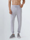 Men Combed Cotton Regular fit Jogger Grey Melange