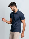Men's Cotton Rich Pique Polo Navy
