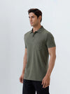 Men's Tencel Modal Fibers with Micro technology Polo Heather Green