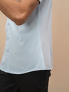 Super Combed Cotton Rich Knit Shirt Sky Blue