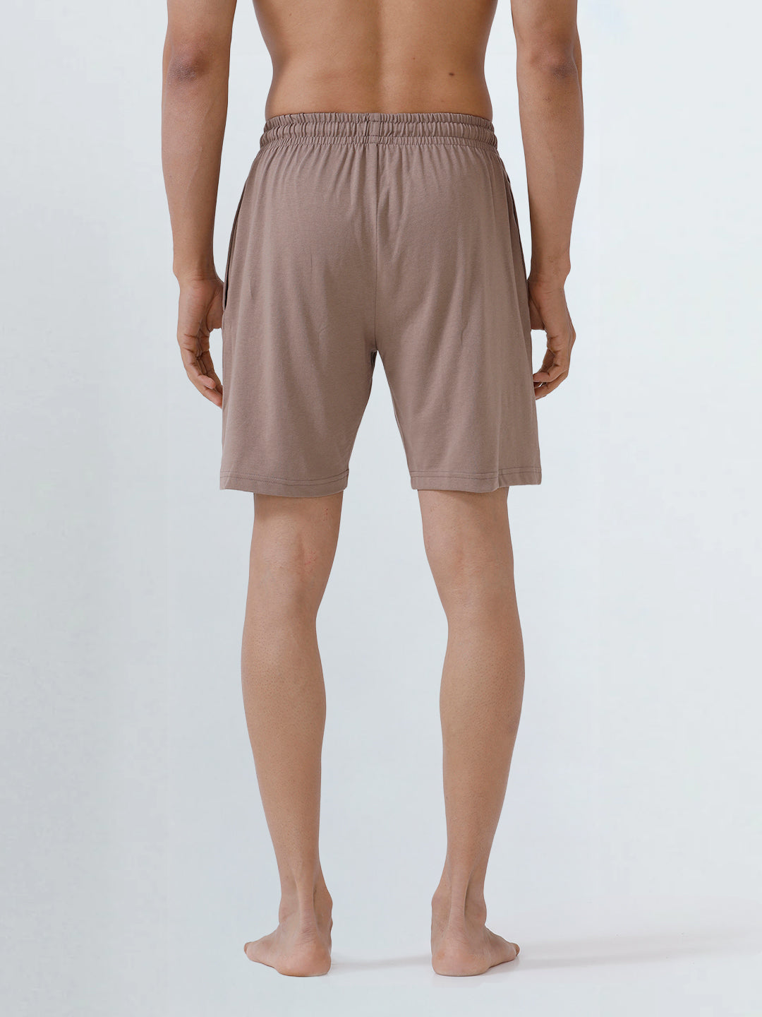 Men's Combed Cotton Expert Shorts Taupe Brown