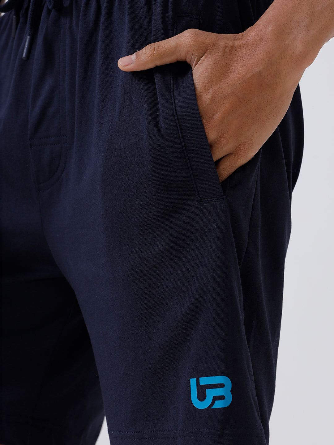 Men's Combed Cotton Shorts Navy