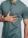 Men's Extra Long Staple Cotton Polo Giola Green