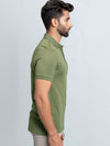 Men's Cotton Rich Pique Polo Green
