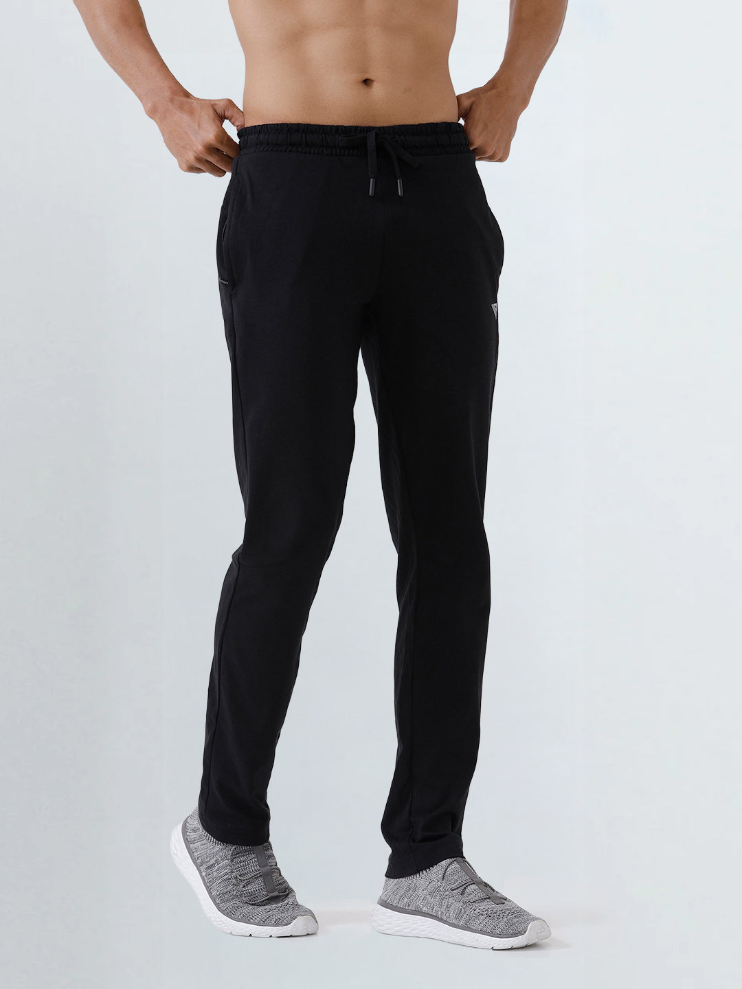 Men's Cotton Rich Slim Fit Track Black