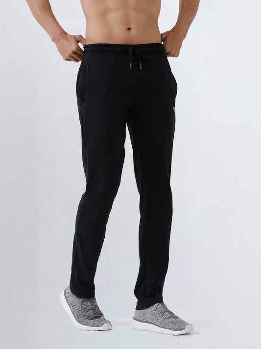 Men's Cotton Rich Slim Fit Track Black