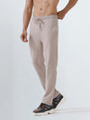 Men's Cotton Rich Regular Fit Track Beige