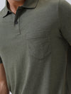 Men's Tencel Modal Fibers with Micro technology Polo Heather Green