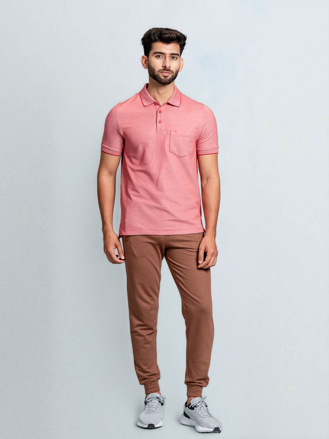 Men's Cotton Rich Pique Polo Jam Red