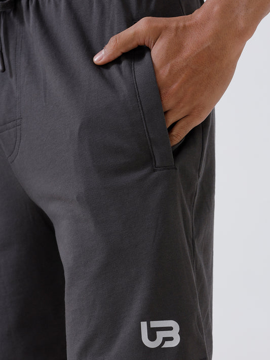 Men's Combed Cotton Shorts Dark Grey