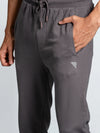 Men Combed Cotton Regular fit Jogger Dark Grey