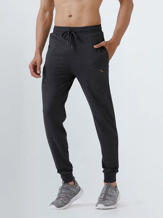 Men's Combed Cotton Regular fit Jogger Charcoal Melange