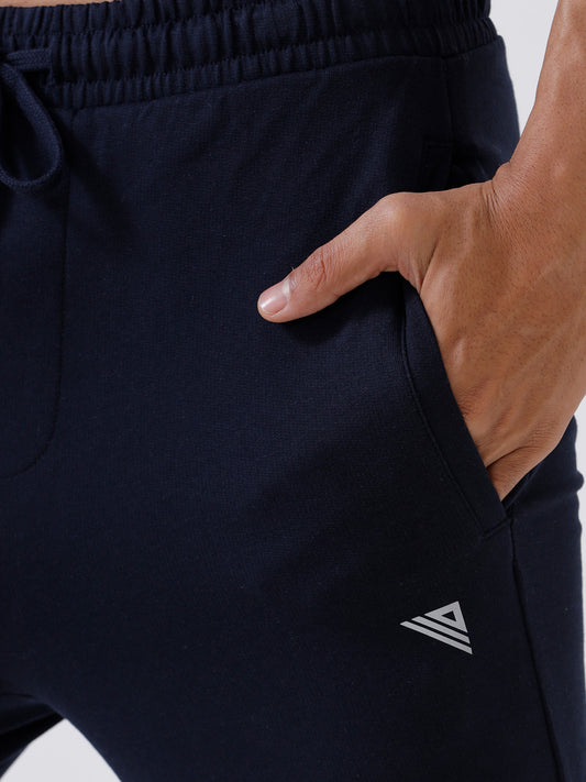 Men's Cotton Rich Regular Fit Track Navy