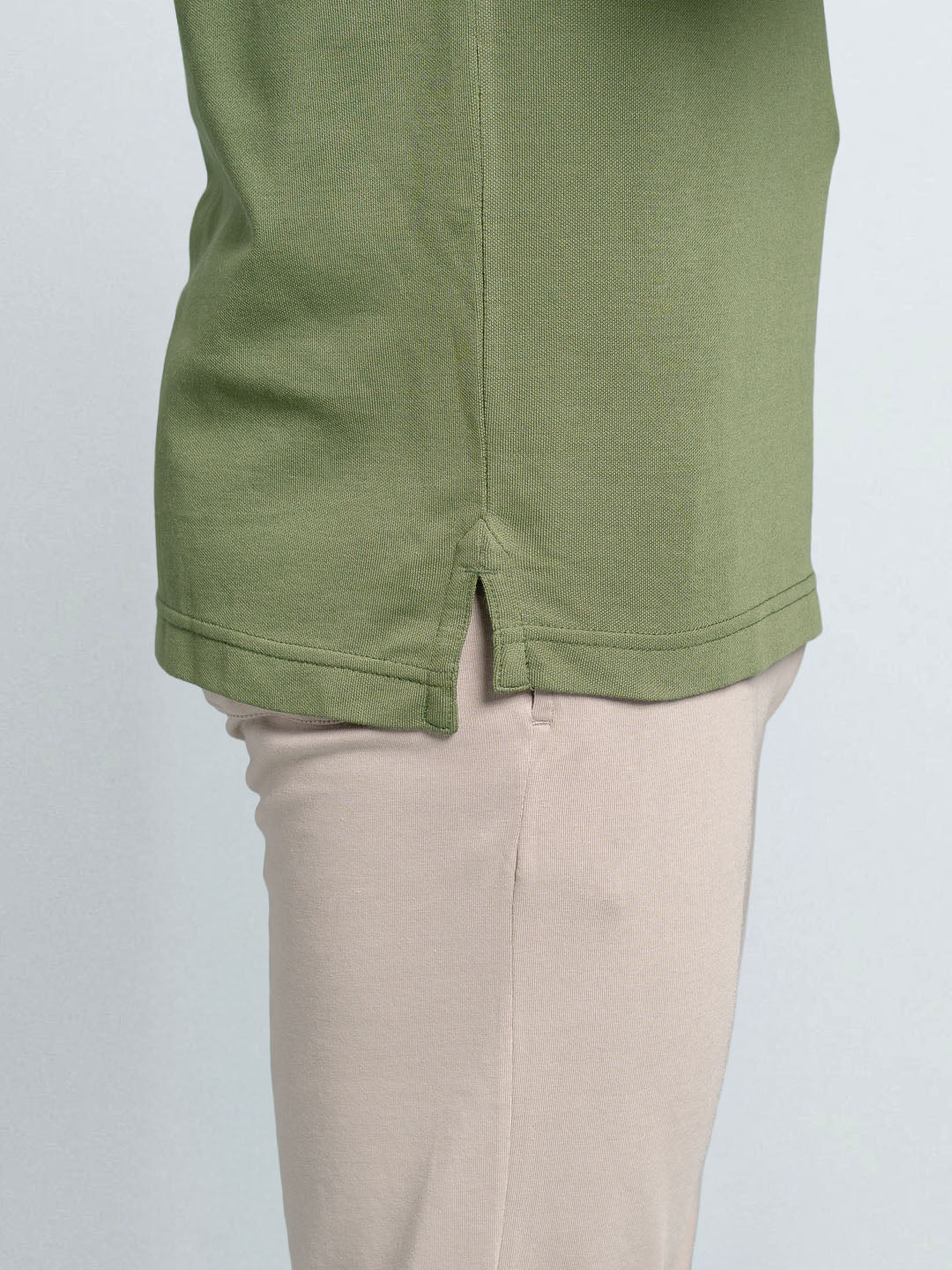 Men's Cotton Rich Pique Polo Green