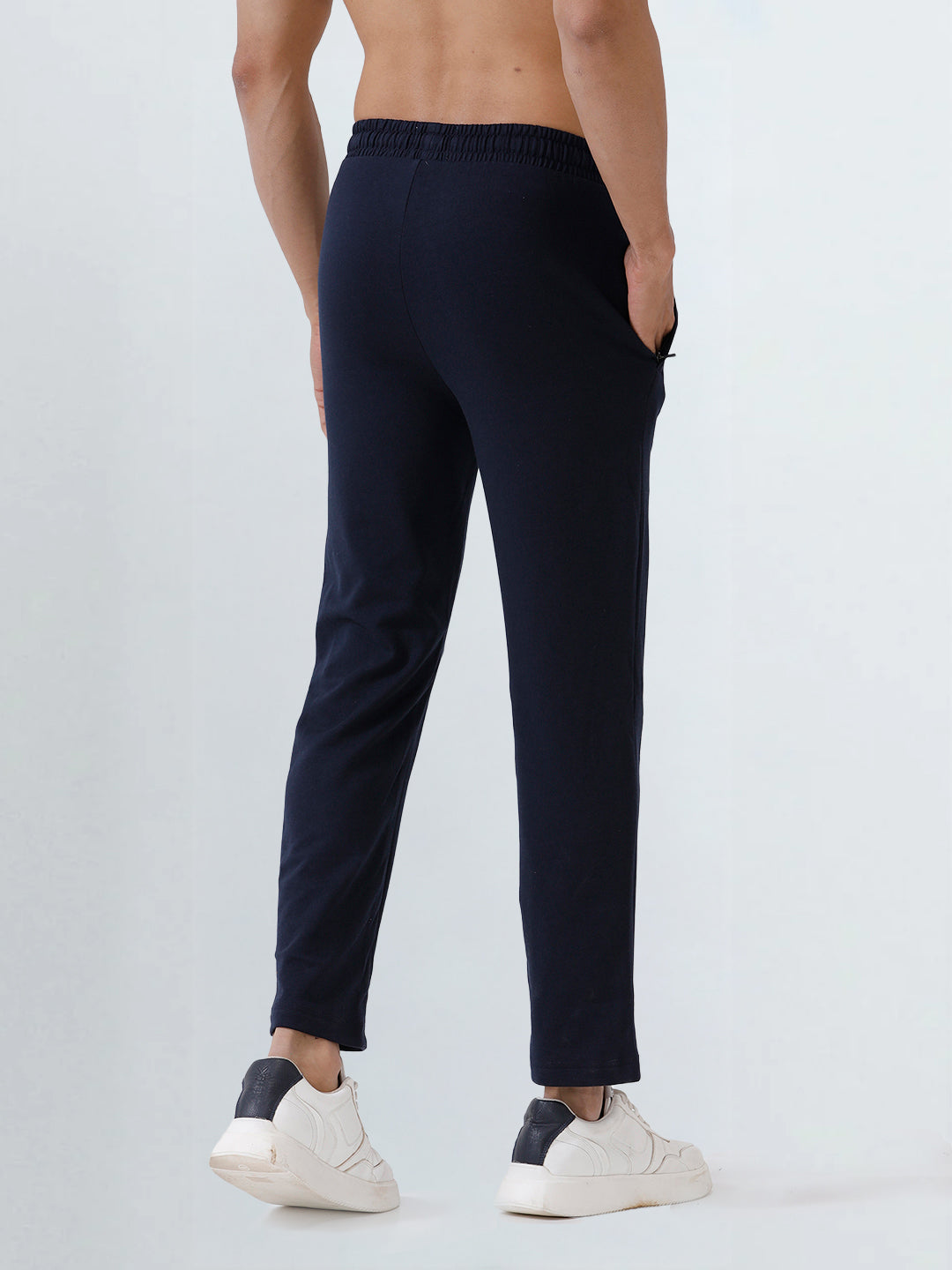 Men's Cotton Rich Regular Fit Track Navy