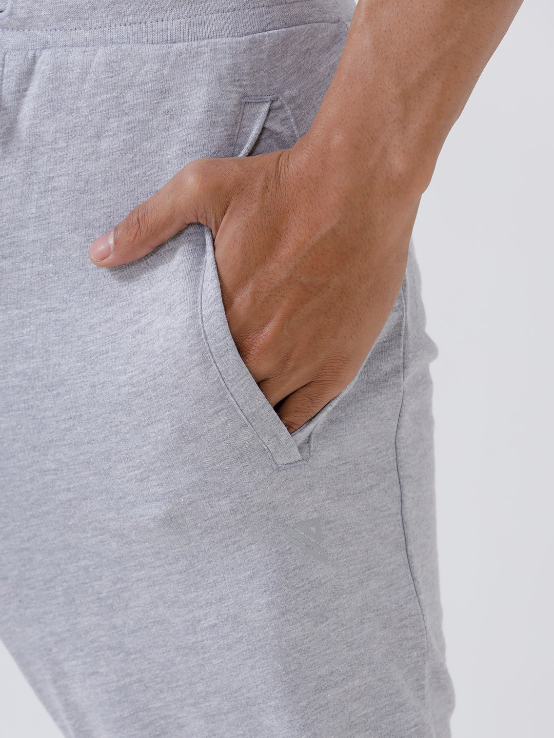 Men Combed Cotton Regular fit Jogger Grey Melange