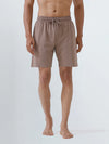 Men's Combed Cotton Expert Shorts Taupe Brown