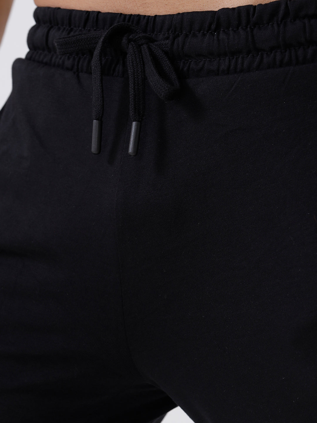 Men's Cotton Rich Slim Fit Track Black