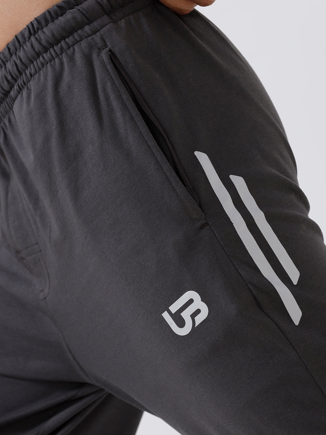 Men's Cotton Rich Regular Fit Track Dark Grey