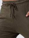 Men's Cotton Rich Slim Fit Track Olive Green