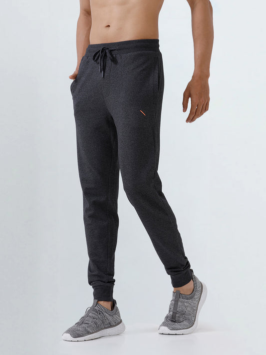 Men's Combed Cotton Regular fit Jogger Charcoal Melange