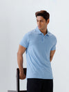Men's Tencel Modal Fibers with Micro technology Polo Sky Heather