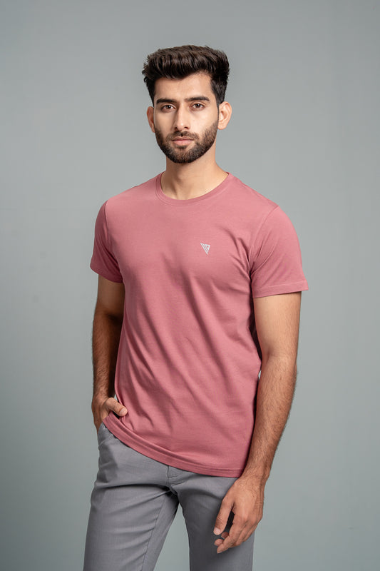 Men 100% Cotton Smart Fit Expert Tee Rouge ET23