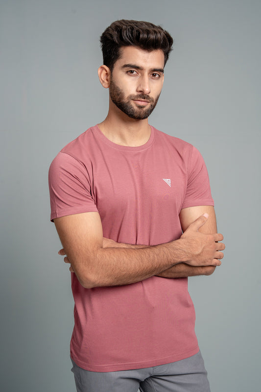 Men 100% Cotton Smart Fit Expert Tee Rouge ET23