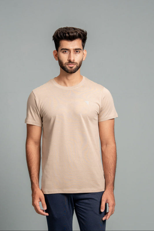 Men 100% Cotton Smart Fit Expert Tee Royal Beige ET24