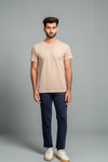 Men 100% Cotton Smart Fit Expert Tee Royal Beige ET24