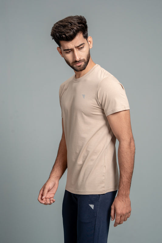 Men 100% Cotton Smart Fit Expert Tee Royal Beige ET24