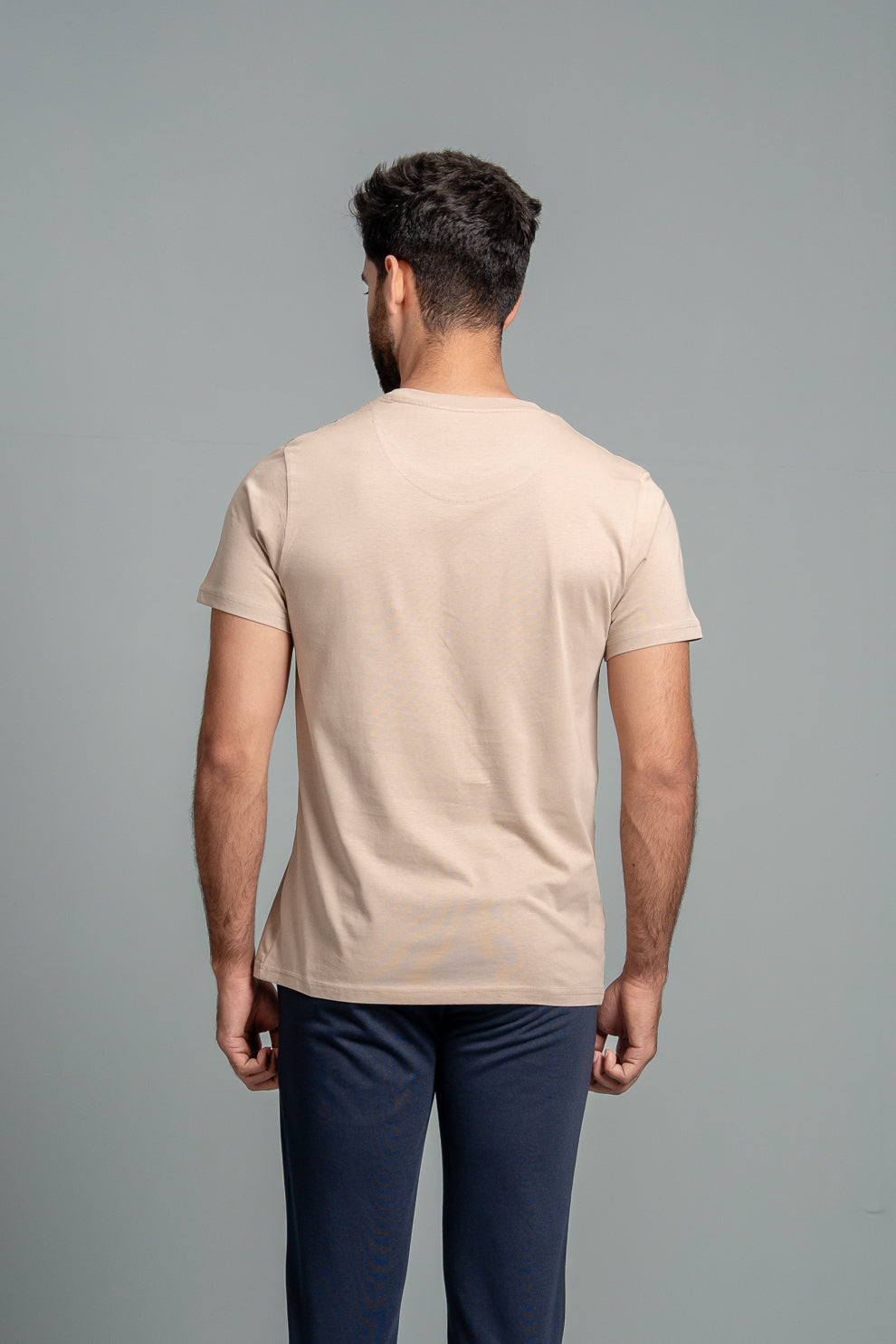 Men 100% Cotton Smart Fit Expert Tee Royal Beige ET24