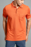 Men Expert Polo Tshirt with Pocket Orange EP23