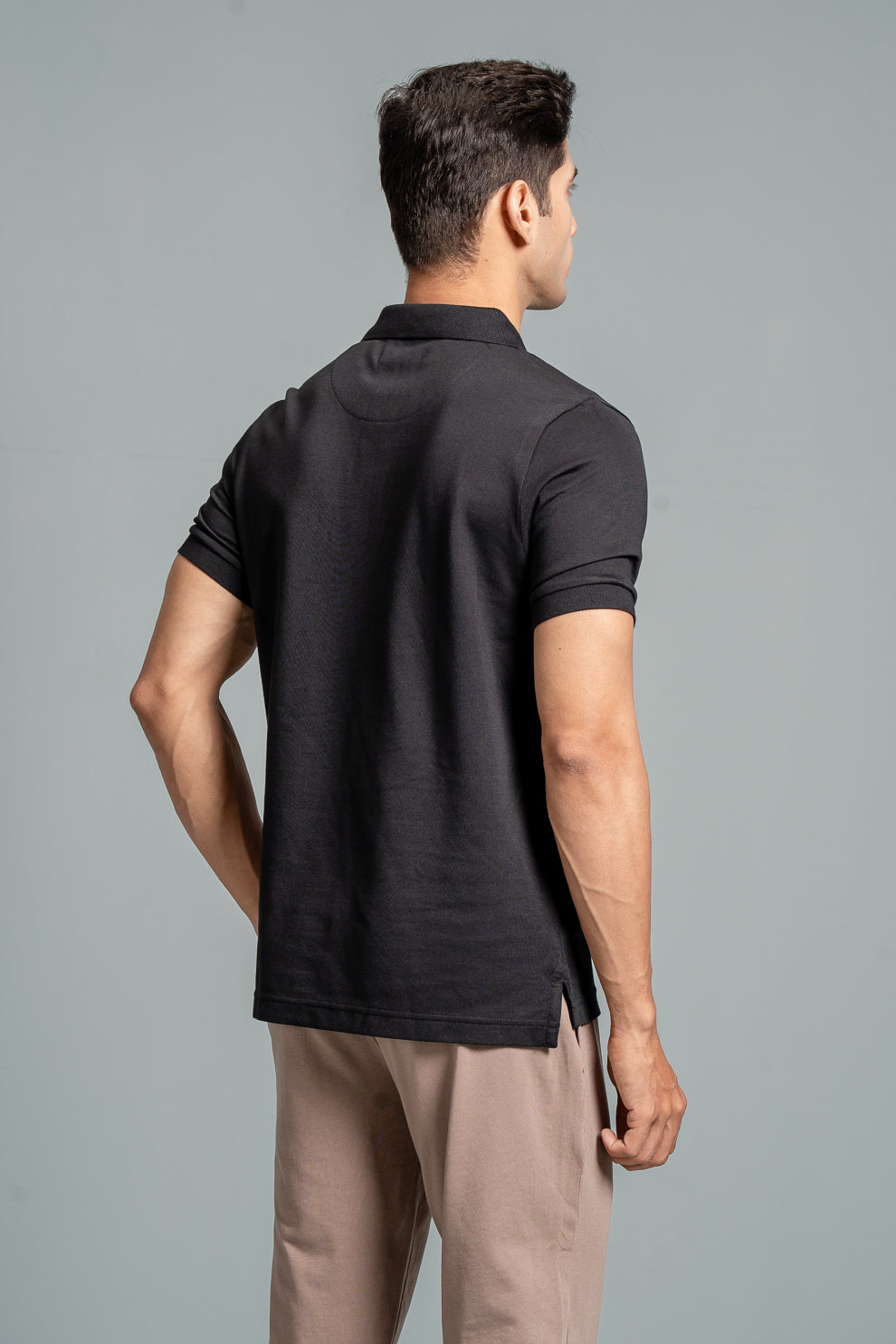 Men Expert Polo Tshirt with Pocket Jet Black EPD14