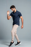 Men Expert Polo Tshirt with Pocket Navy EPD13