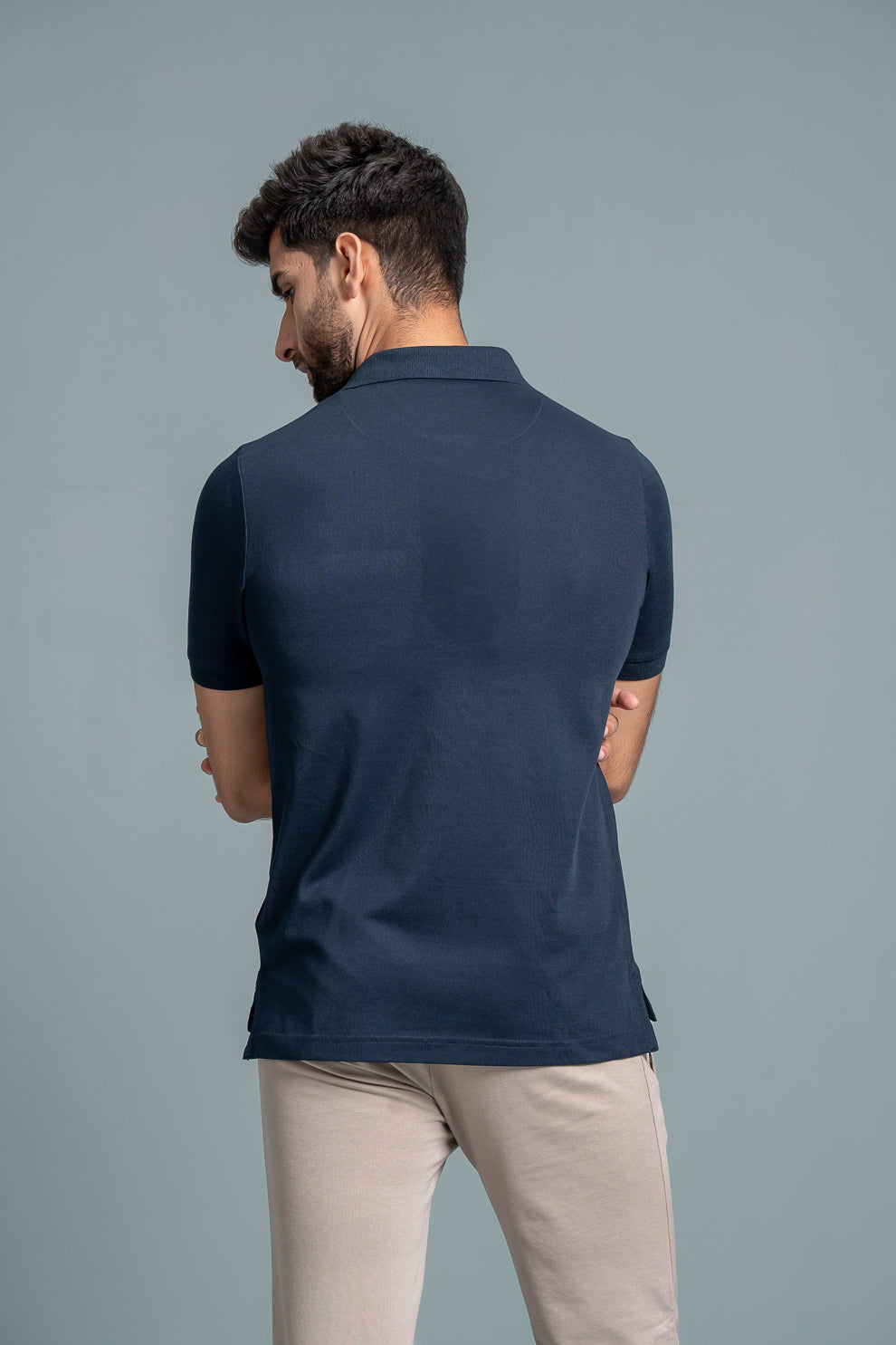 Men Expert Polo Tshirt with Pocket Navy EPD13