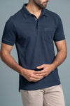 Men Expert Polo Tshirt with Pocket Navy EPD13