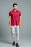 Men Expert Polo Tshirt with Pocket Maroon EP30