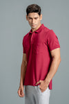 Men Expert Polo Tshirt with Pocket Maroon EP30