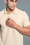 Men Expert Polo Tshirt with Pocket Light Beige EP19