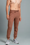 Men Combed Cotton Regular fit Jogger Camel