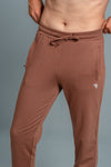 Men Combed Cotton Regular fit Jogger Camel