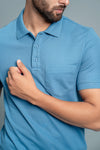 Men Expert Polo Tshirt with Pocket Blue EP28