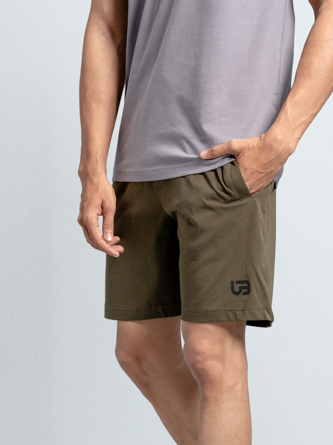 Men's Combed  Agile Shorts Olive