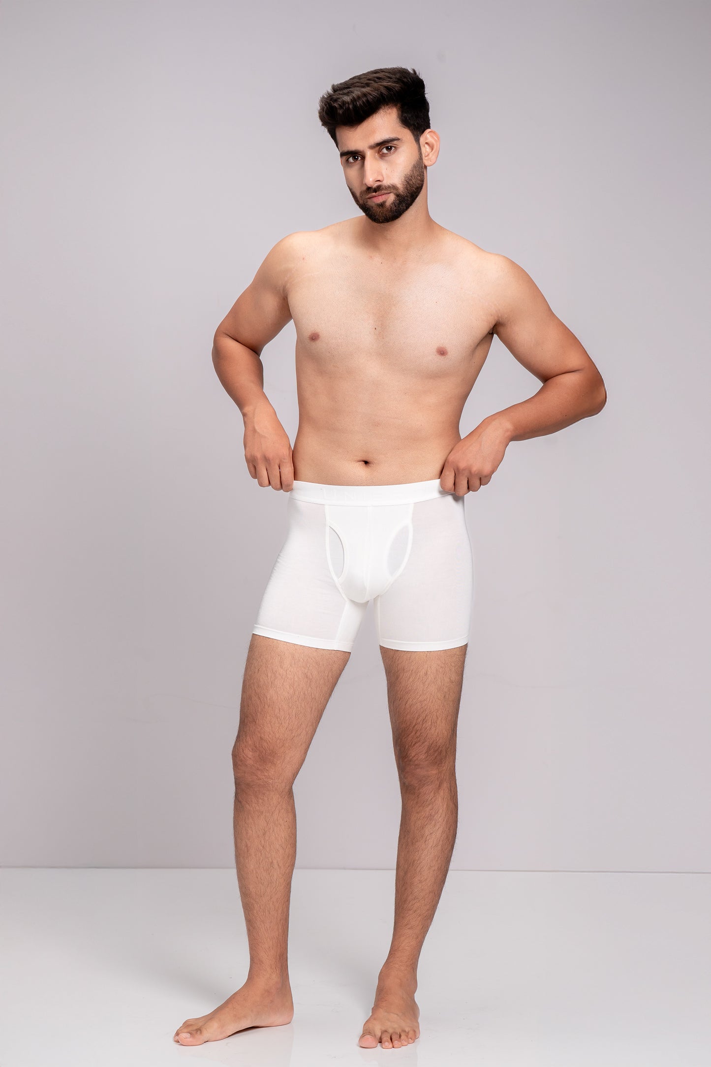 Men TENCEL™ Air Modal Fiber White Boxer Brief
